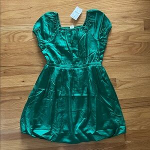 JCrew Crewcuts Green Girls Dress